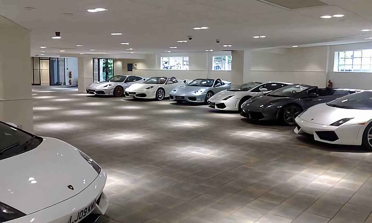 H R Owen sports car showroom