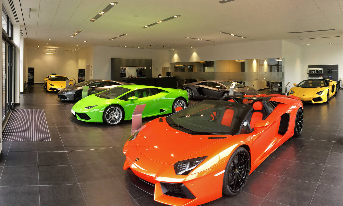 Lamborghini showroom, Manchester