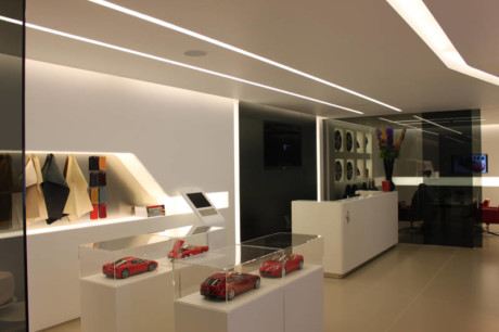 Ferrari Atelier @ Berkeley Hotel - reception and display