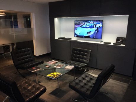 Lamborghini Manchester - customer lounge