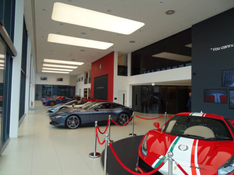 Ferrari Hatfield front of showroom