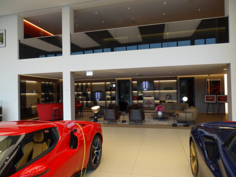 Ferrari Hatfield front of showroom