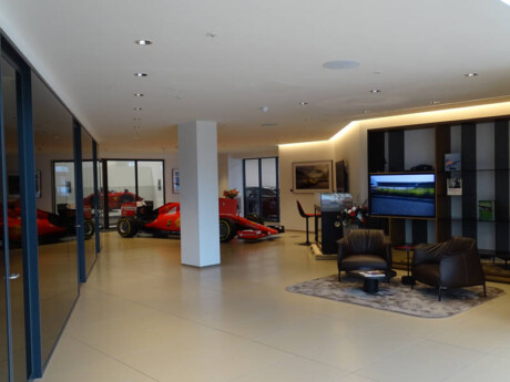 Ferrari Hatfield rear of showroom